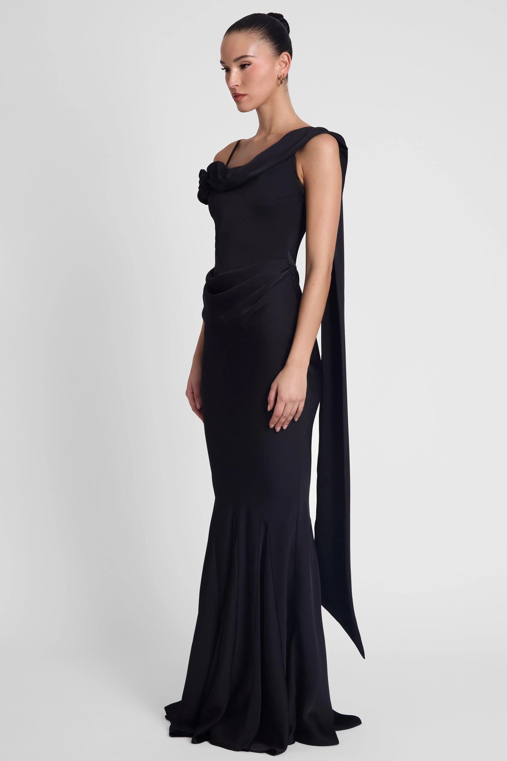 Séraphine Robe Longue — Noir