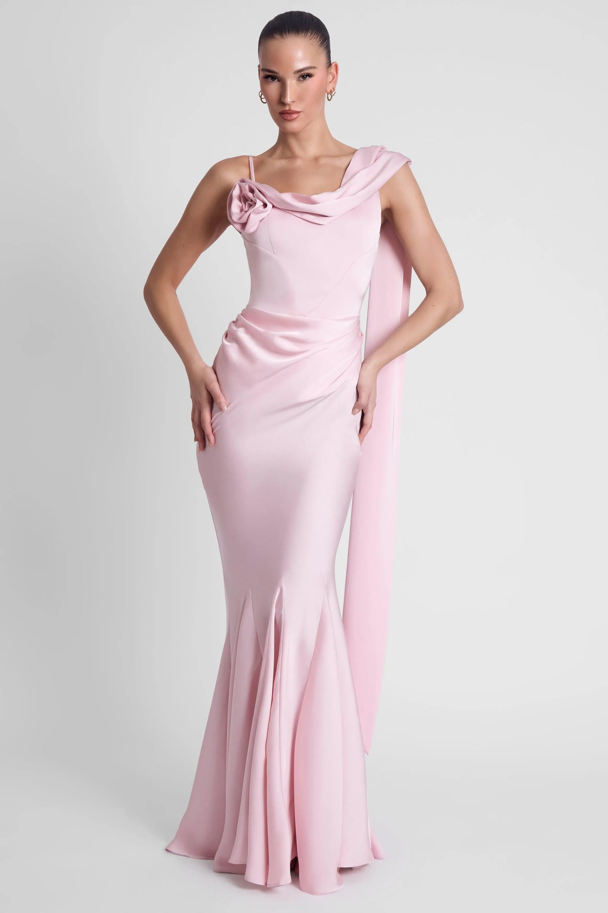 Séraphine Robe Longue — Rose