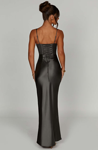 Shae Maxi Dress - Charcoal