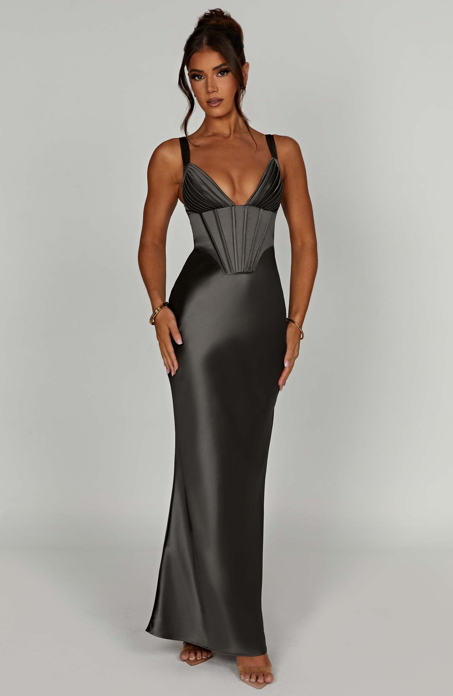 Shae Maxi Dress - Charcoal