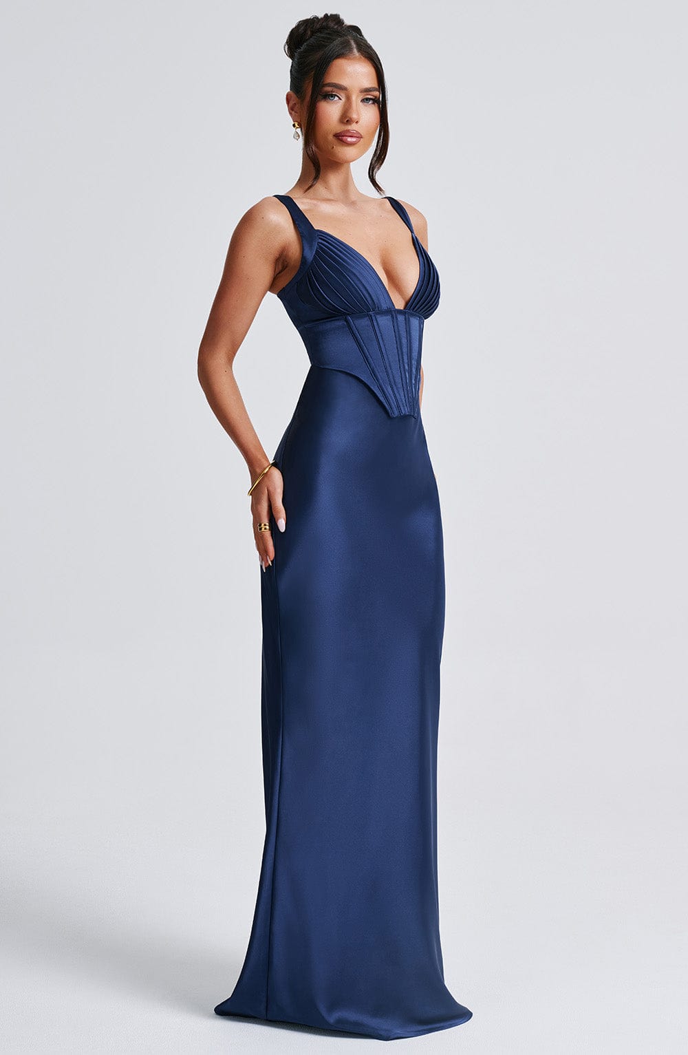 Robe longue Shae - Bleu marine