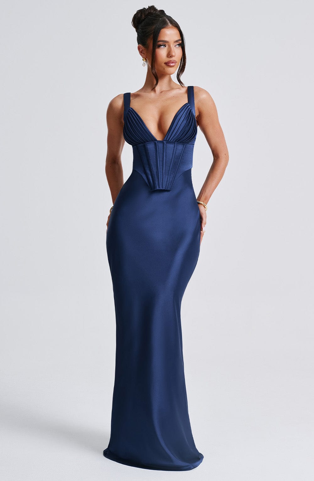 Robe longue Shae - Bleu marine