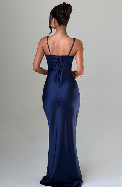 Robe longue Shae - Bleu marine