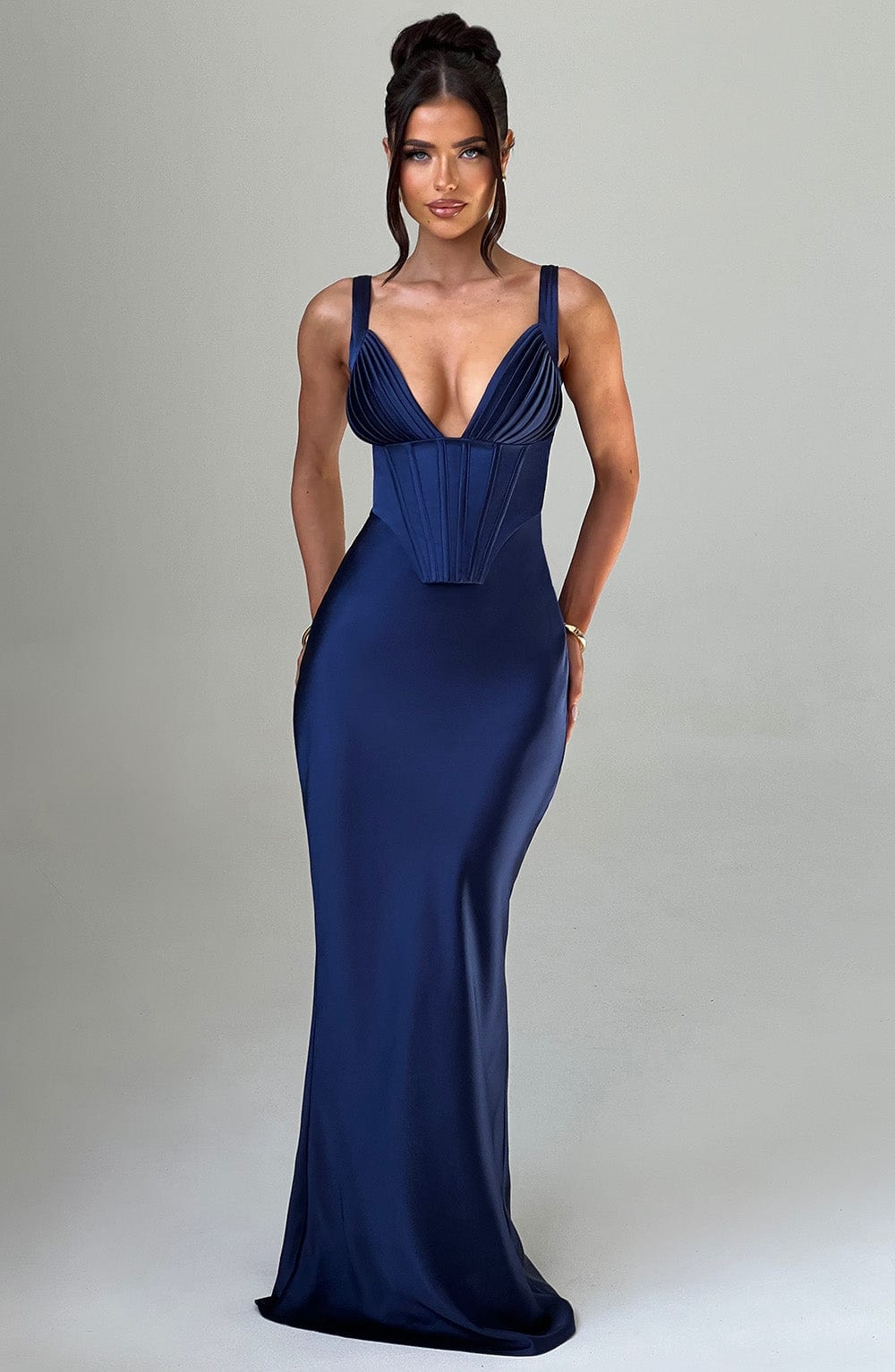 Robe longue Shae - Bleu marine