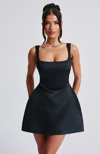 Robe courte Sofie - Noir