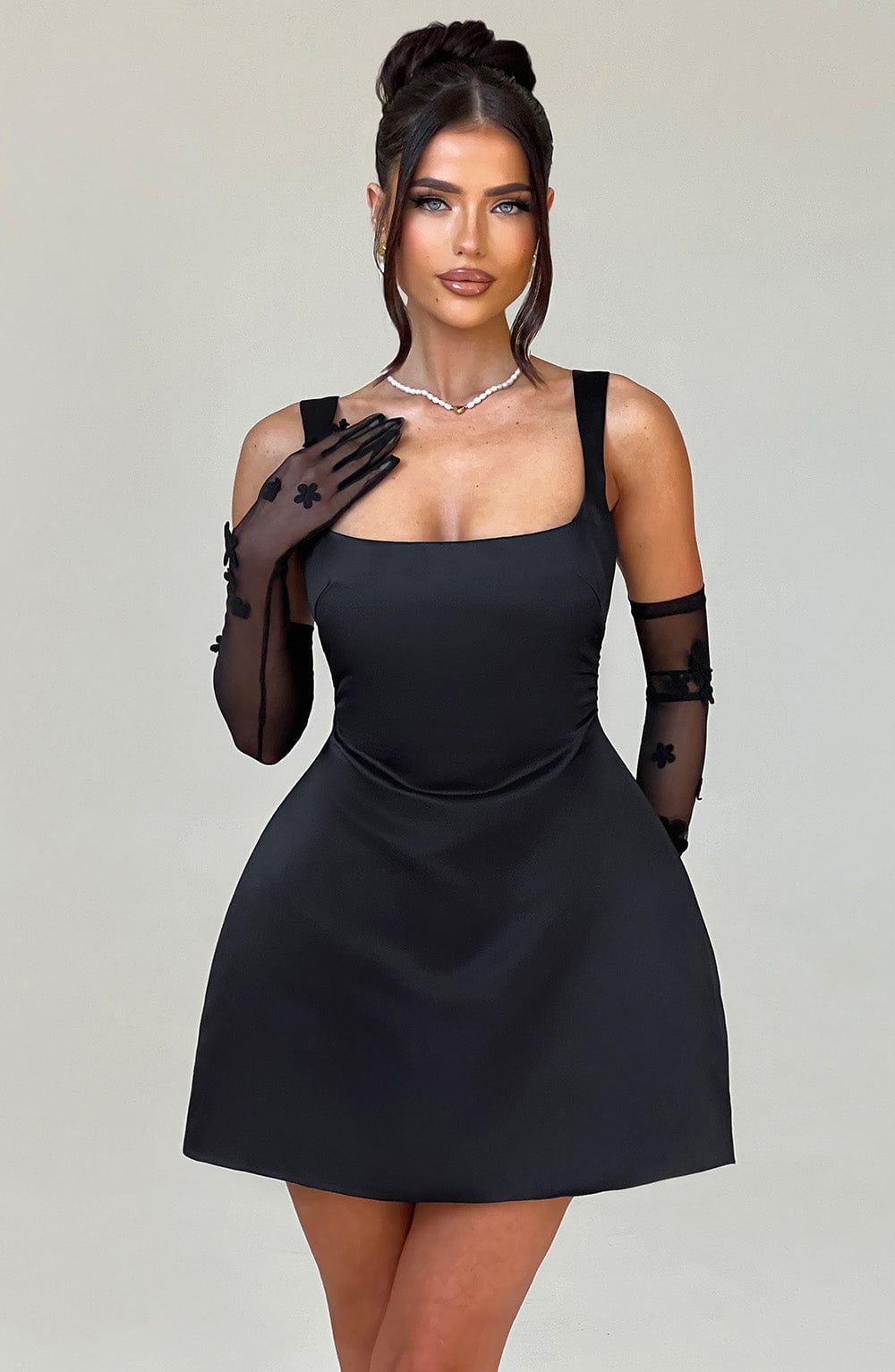 Robe courte Sofie - Noir