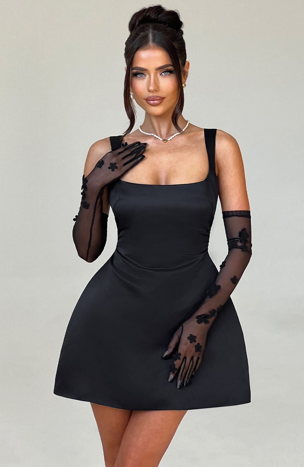 Robe courte Sofie - Noir