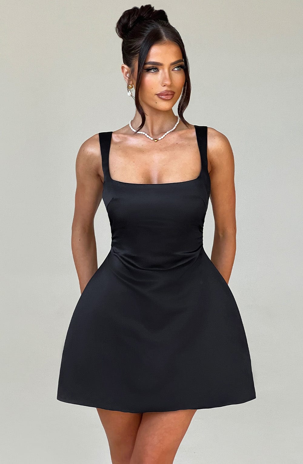 Robe courte Sofie - Noir