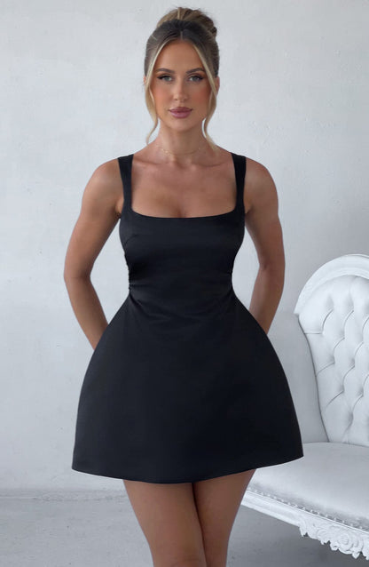 Robe courte Sofie - Noir