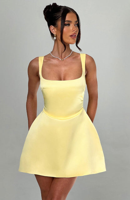 Robe courte Sofie - Citron