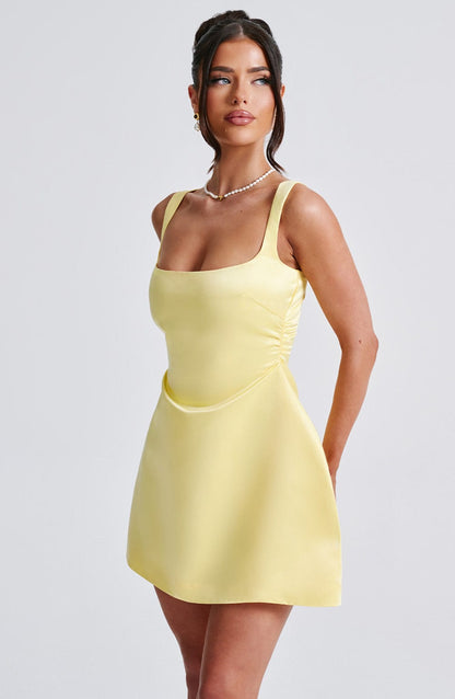 Robe courte Sofie - Citron