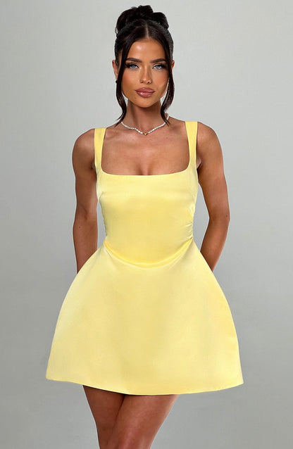 Robe courte Sofie - Citron