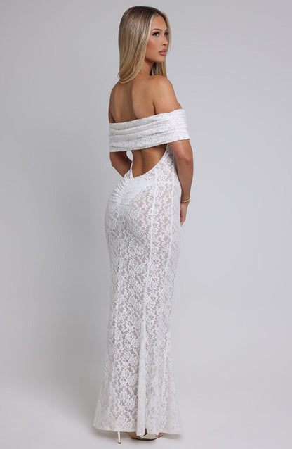 Robe longue Stephanie - Ivoire