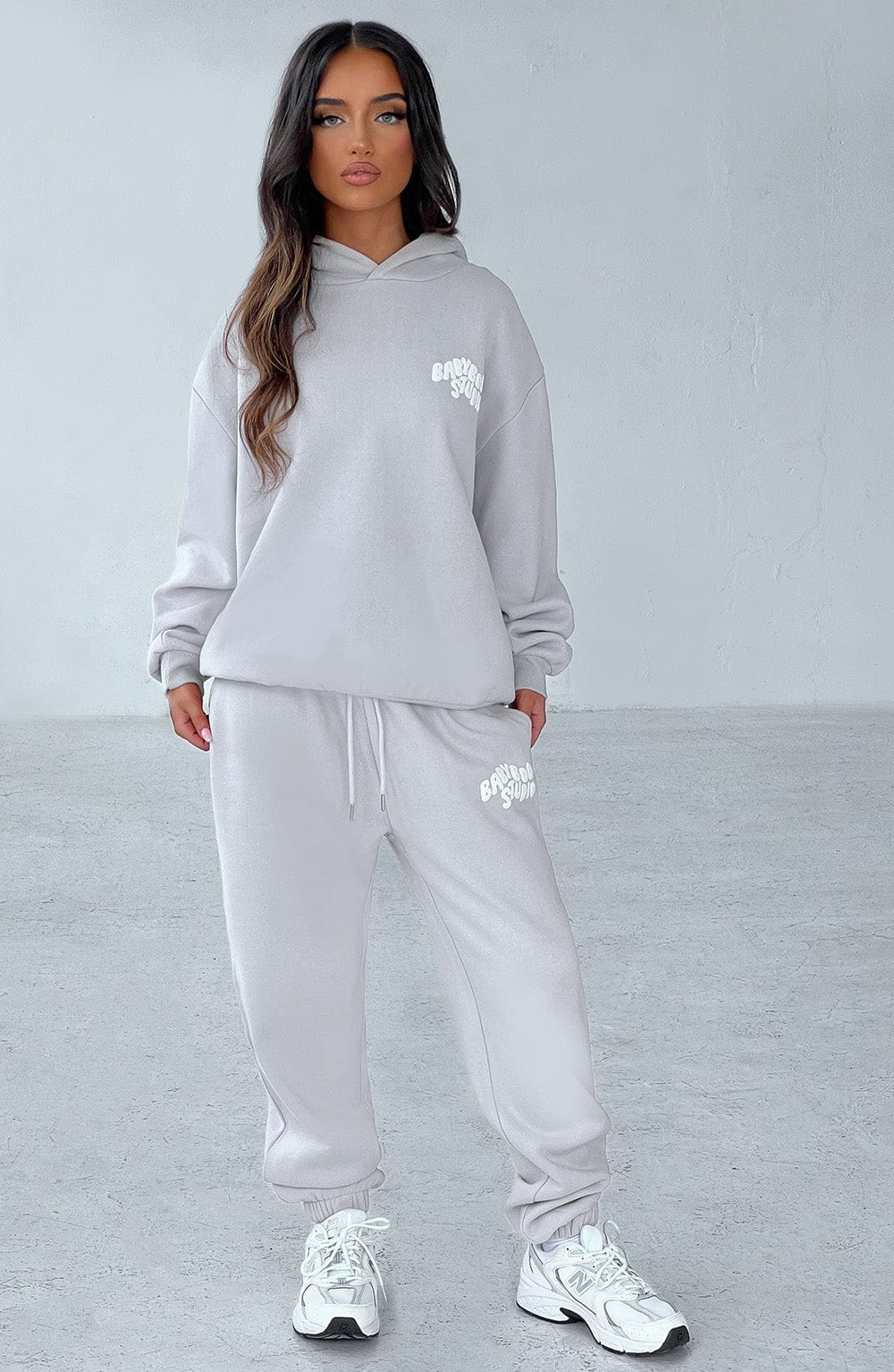 Studio Sweatpants - Light Grey/White