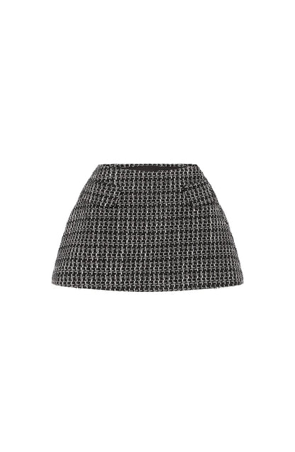 Tabitha Mini Skirt - Black/White