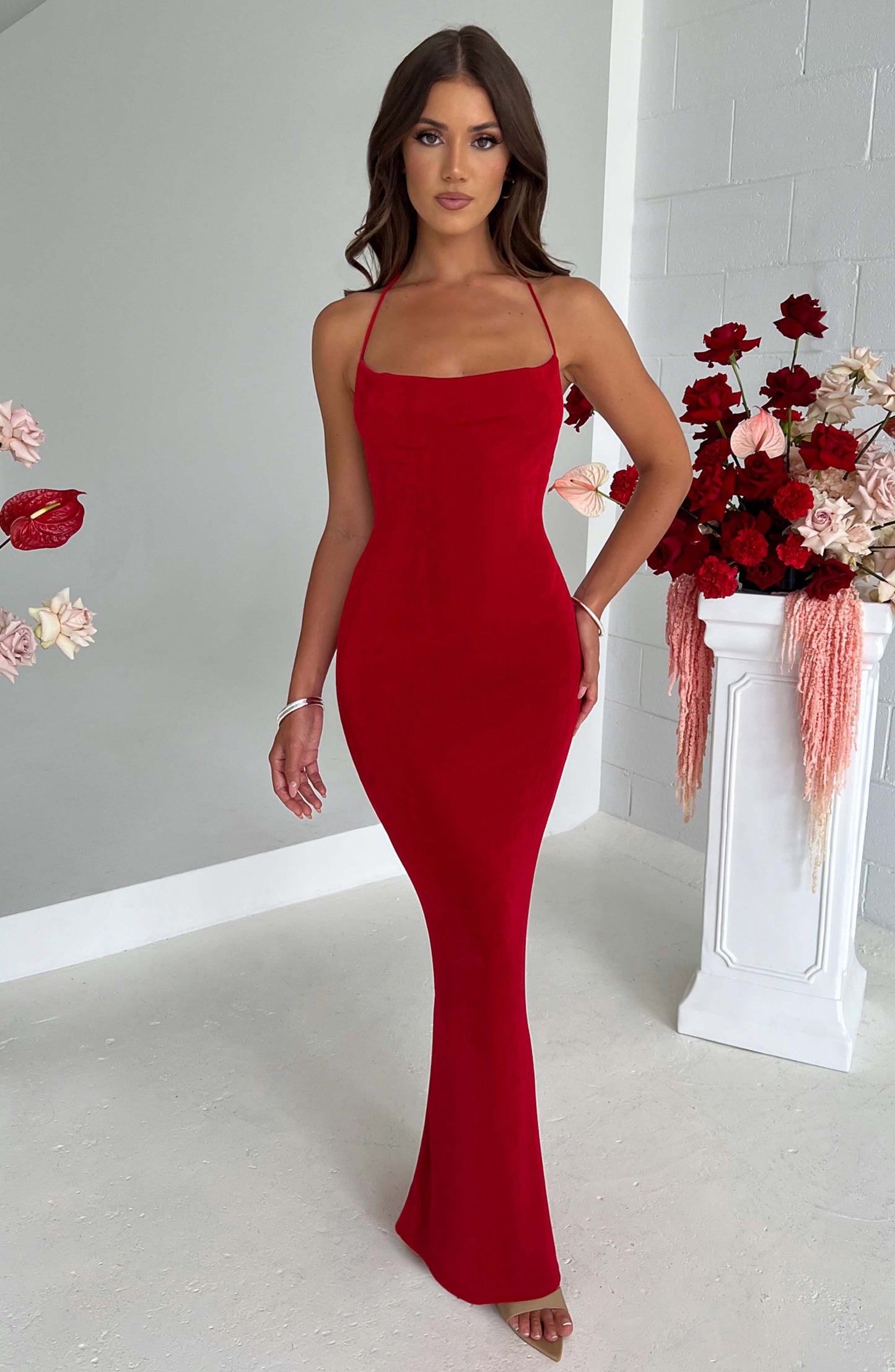 Talisa Maxi Dress - Red