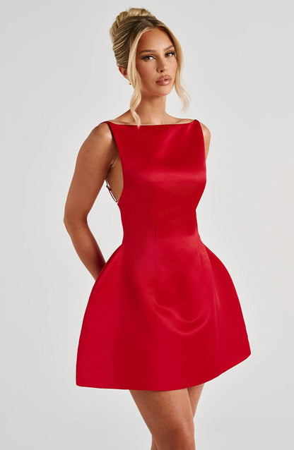 Robe courte Tate - Rouge