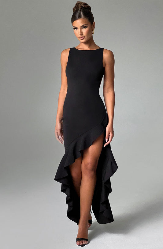 Robe longue Theadora - Noir