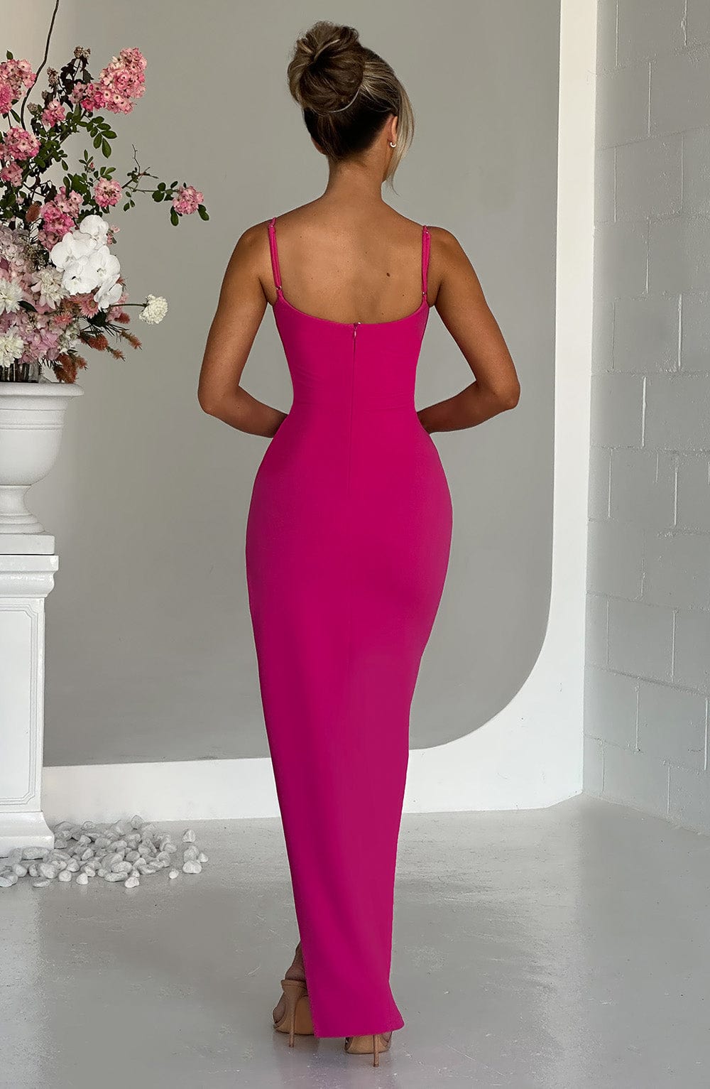 Robe longue Tiarne - Rose vif