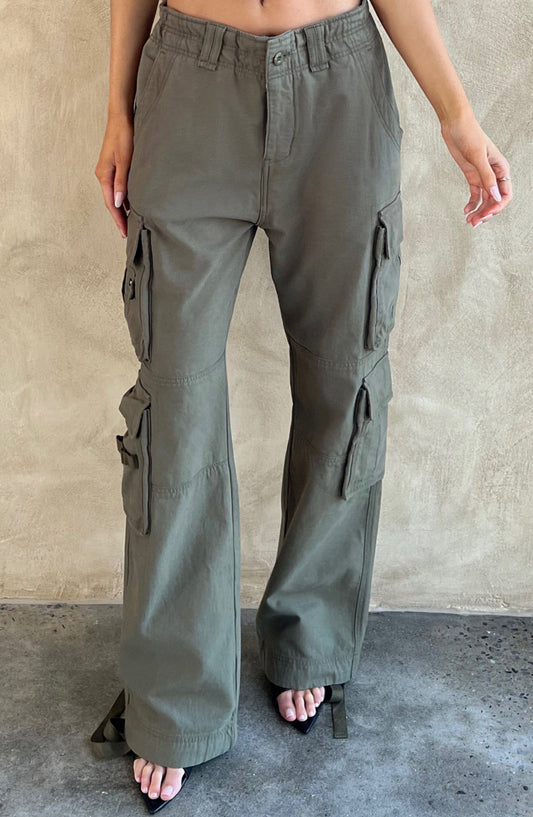 Pantalon cargo Tinashe - Kaki