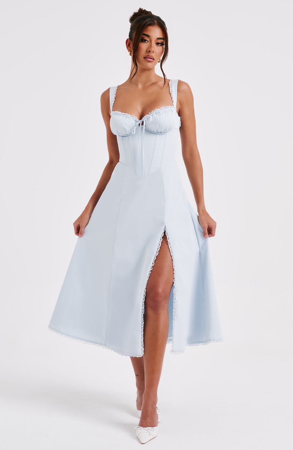 Robe mi-longue Ulrika - Bleu