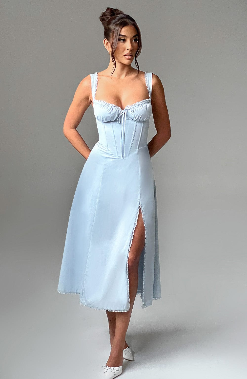 Robe mi-longue Ulrika - Bleu