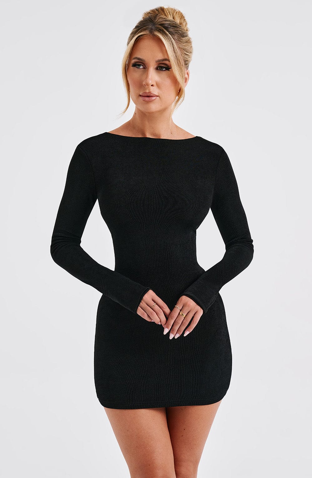 Robe mini Una - Noir