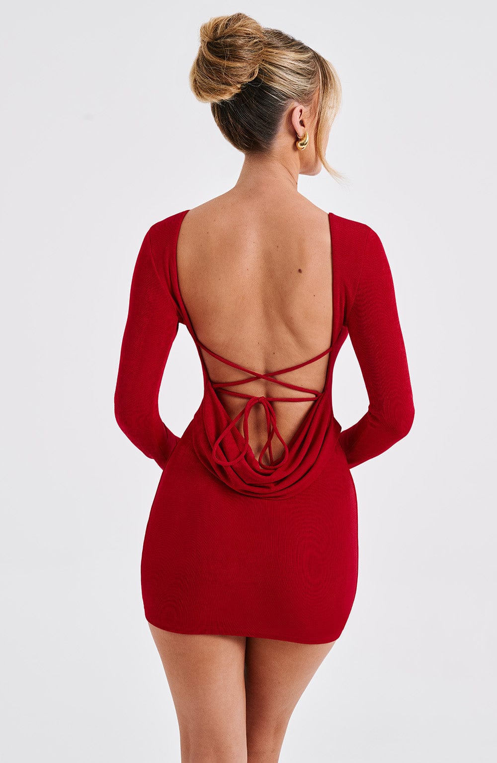 Robe mini Una - Rouge