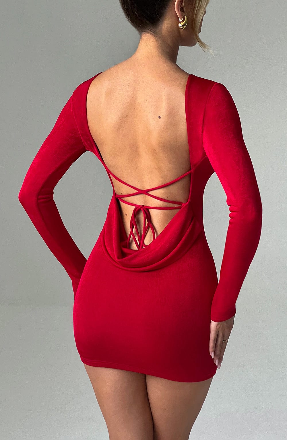 Robe mini Una - Rouge