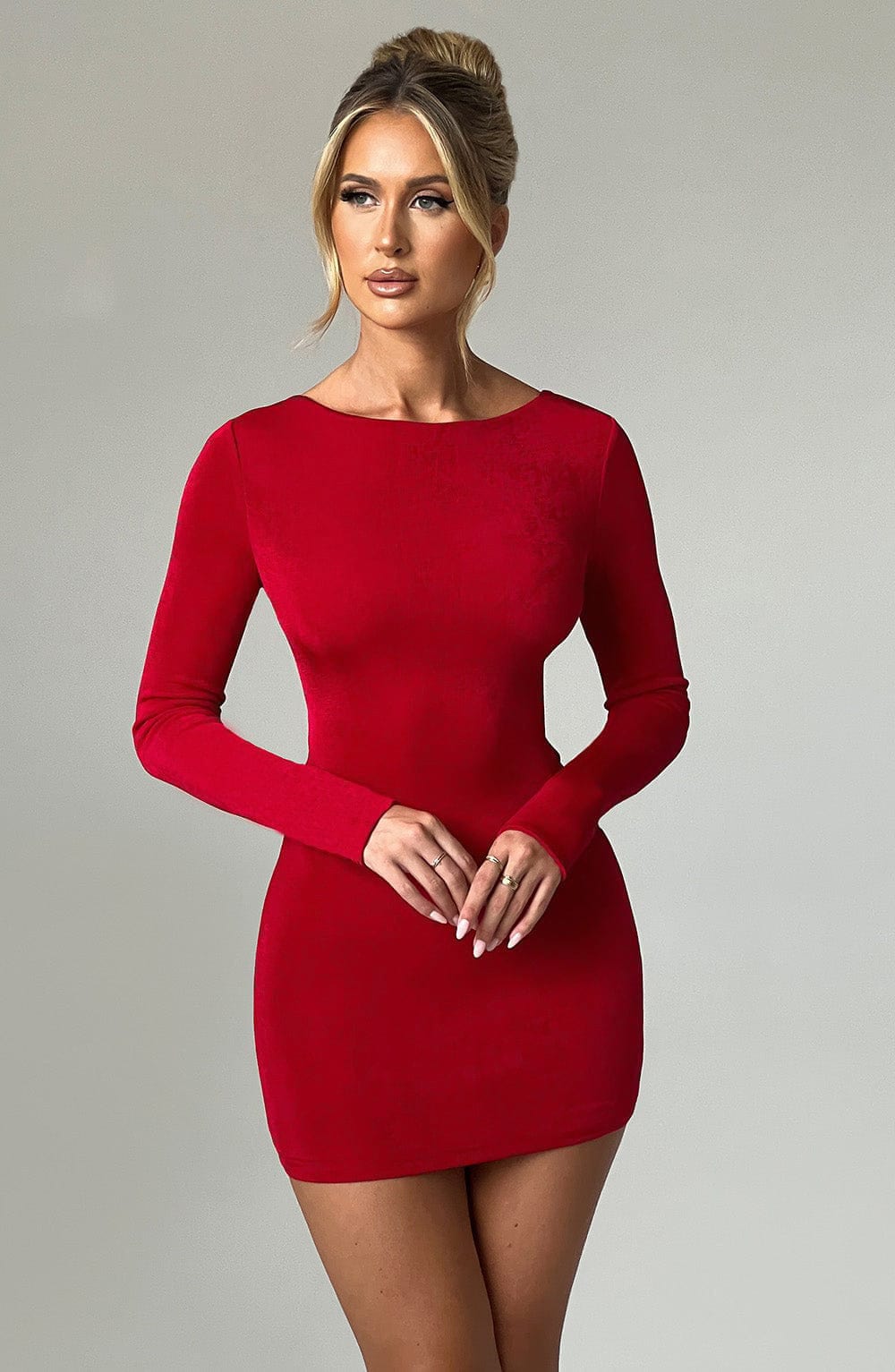 Robe mini Una - Rouge