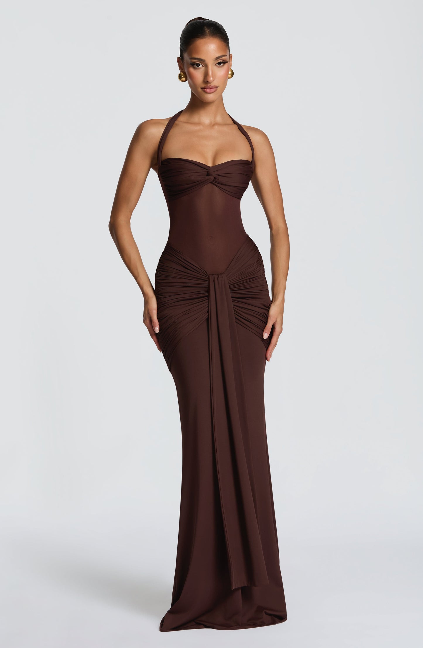 Vixen Robe longue - Brun prune