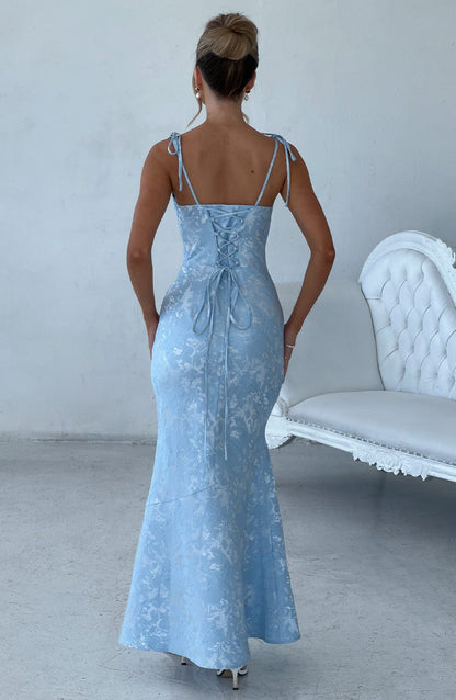 Robe longue Whitney - Bleu