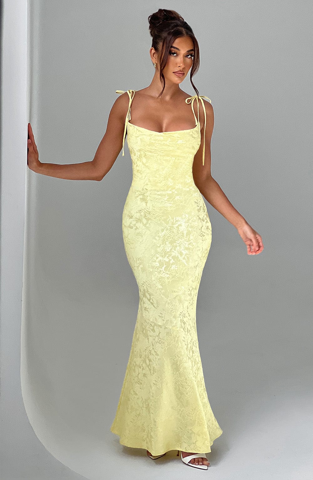 Robe longue Whitney - Citron