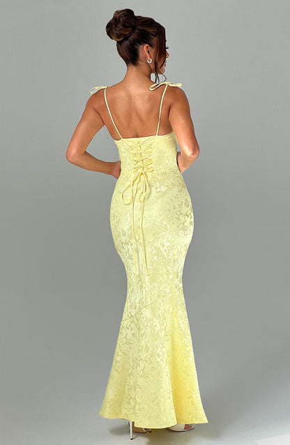 Robe longue Whitney - Citron