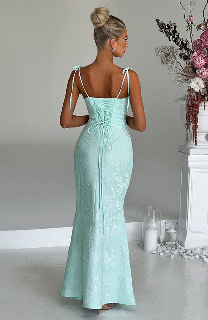 Robe longue Whitney - Menthe