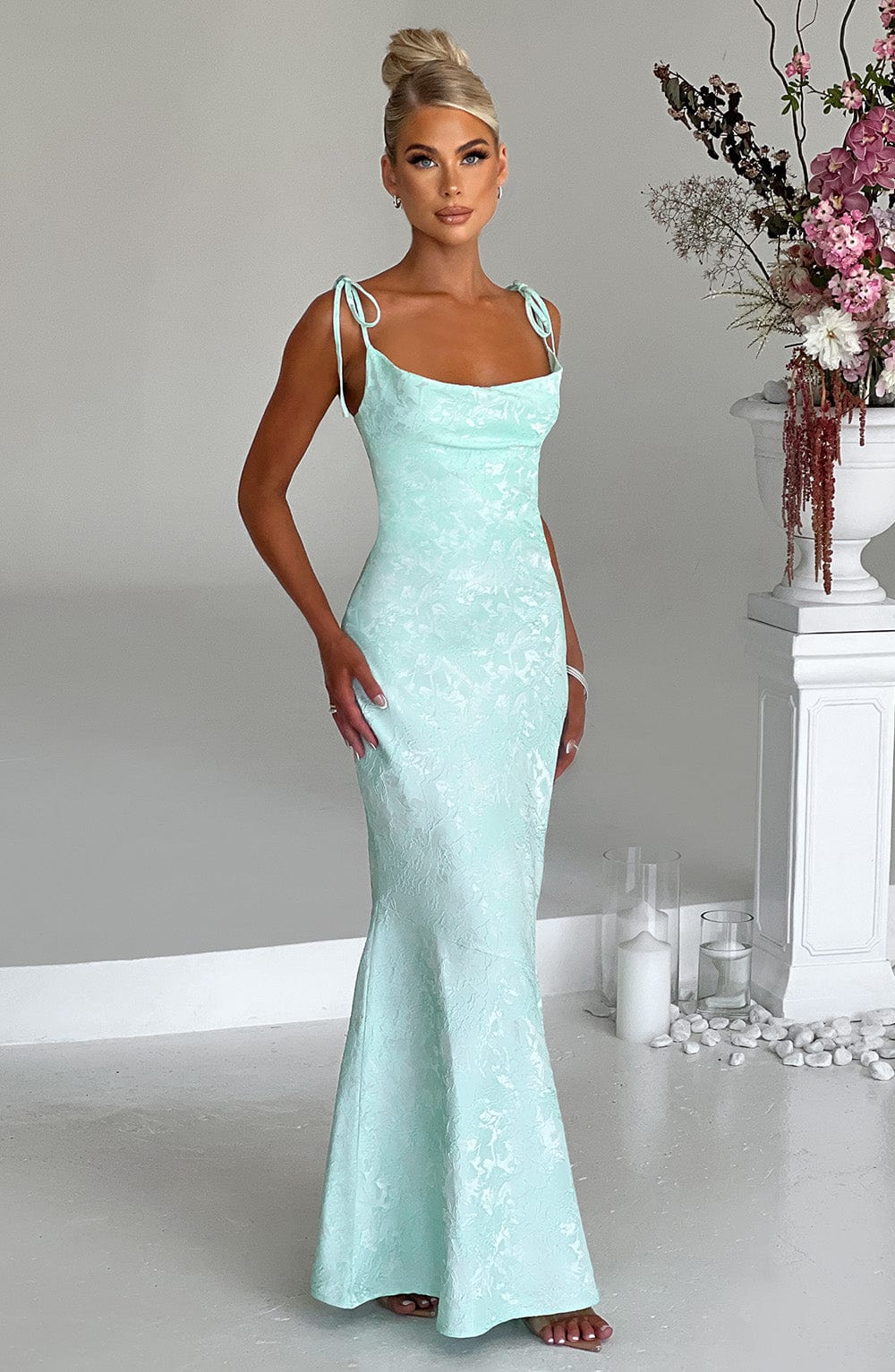 Robe longue Whitney - Menthe