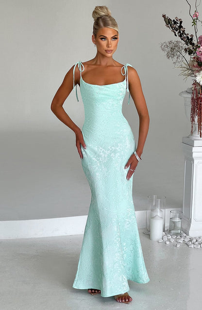 Robe longue Whitney - Menthe