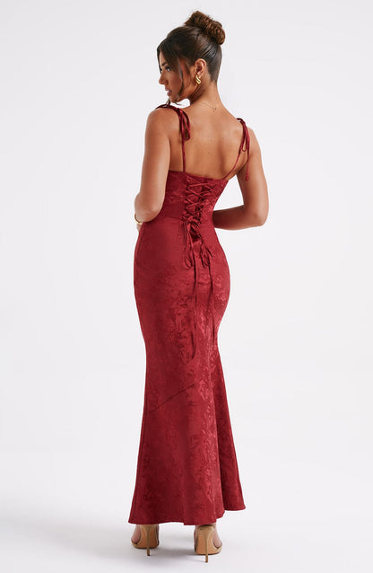 Robe longue Whitney - Rouge