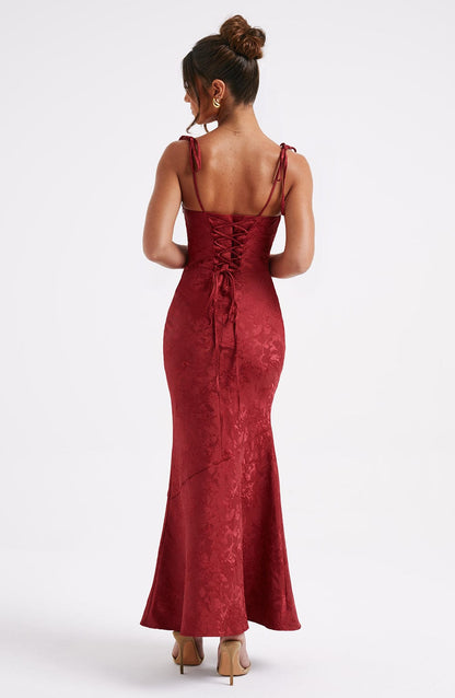 Robe longue Whitney - Rouge