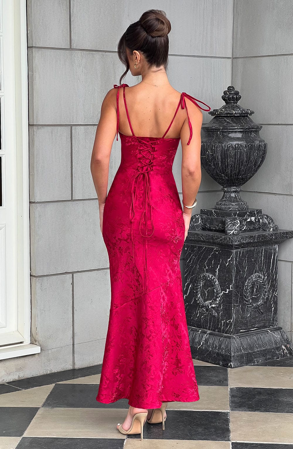 Robe longue Whitney - Rouge