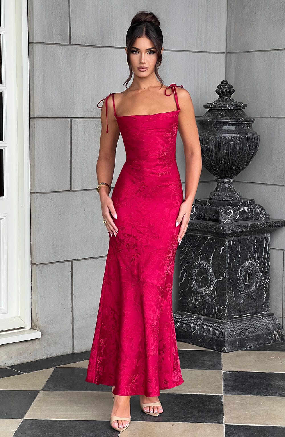 Robe longue Whitney - Rouge