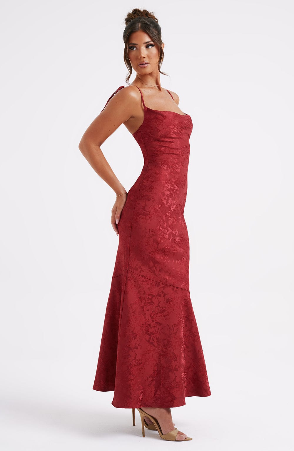 Robe longue Whitney - Rouge