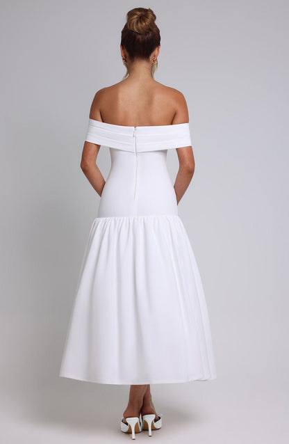 Wilhelmina Midaxi Dress - Ivory