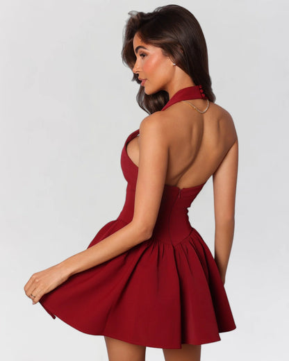 Naelis Robe Courte - Rouge Grenat