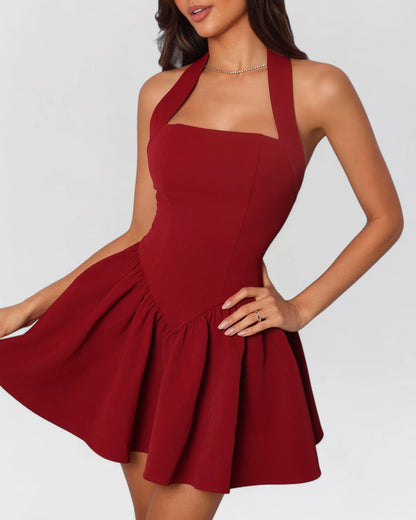 Naelis Robe Courte - Rouge Grenat