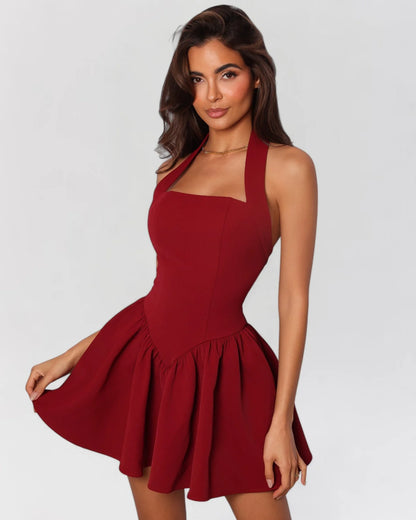 Naelis Robe Courte - Rouge Grenat
