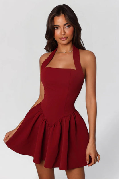 Naelis Robe Courte - Rouge Grenat