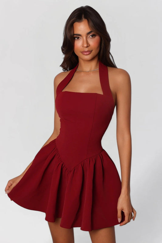 Naelis Robe Courte - Rouge Grenat
