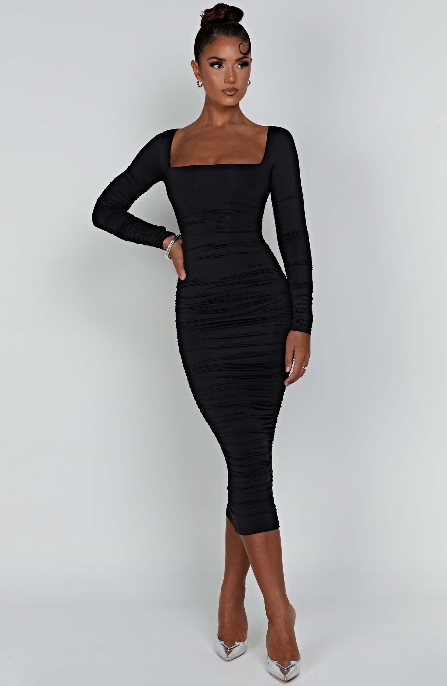 Robe longue Wren - Noir