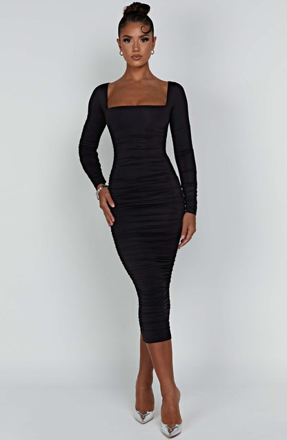 Robe longue Wren - Noir